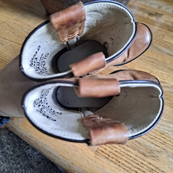 Old West Light Brown Cowboy Boots - Picture 6 of 6